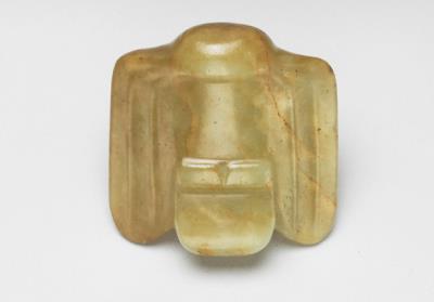 图片[2]-Jade pei pendant in the shape of a bird, late Hongshan culture  (c. 4500-3000 BCE)-China Archive